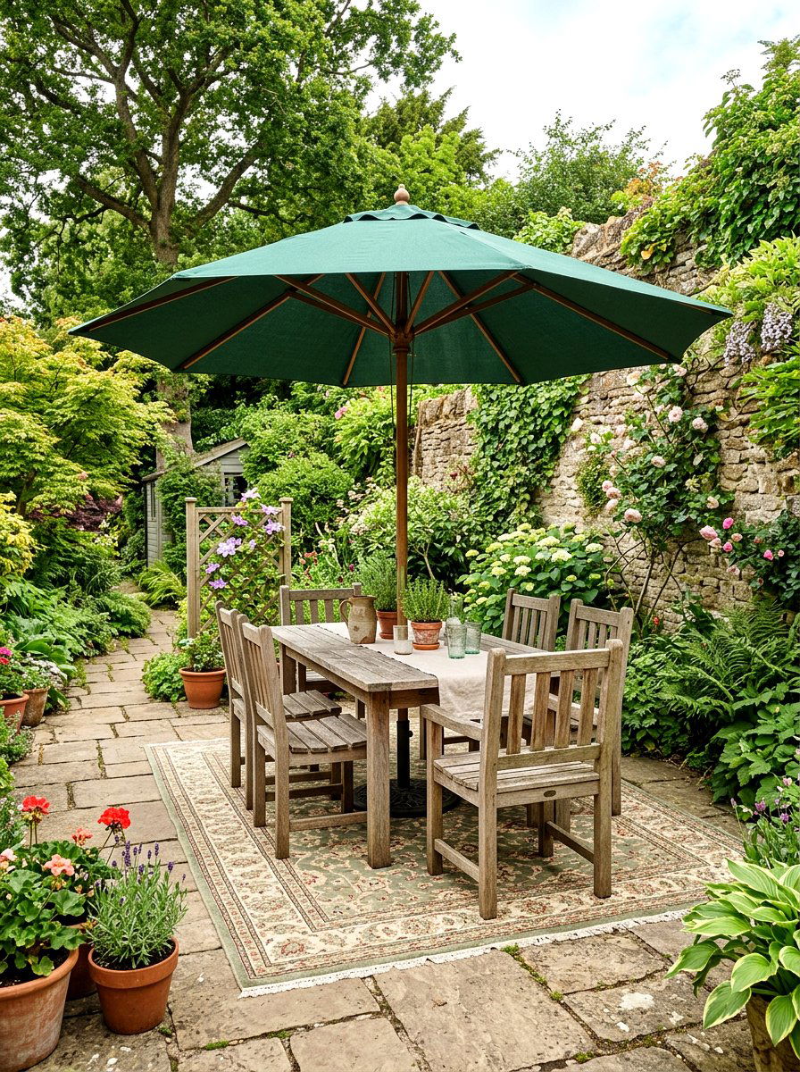 Canvas Patio Umbrella - 30 patio umbrella ideas