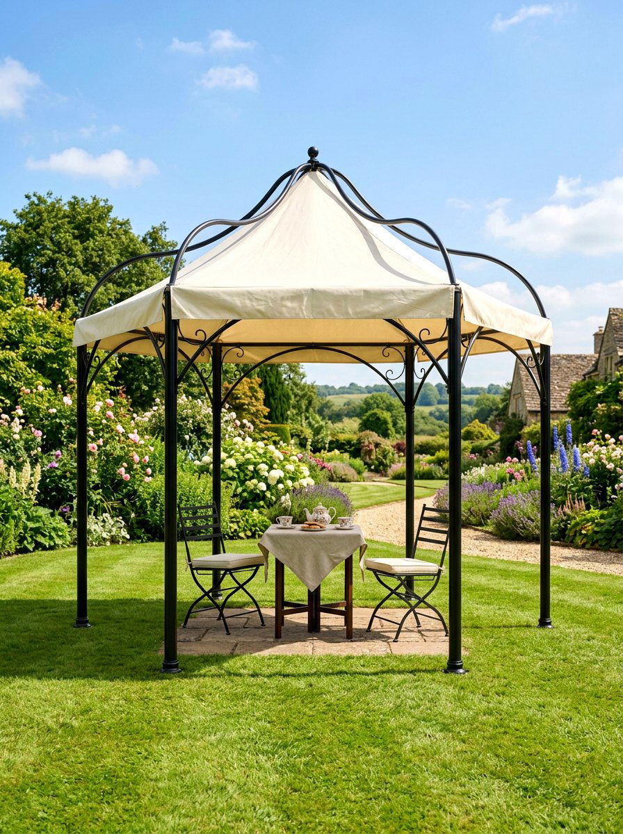 Canvas Roof Gazebo - 30 small gazebo ideas