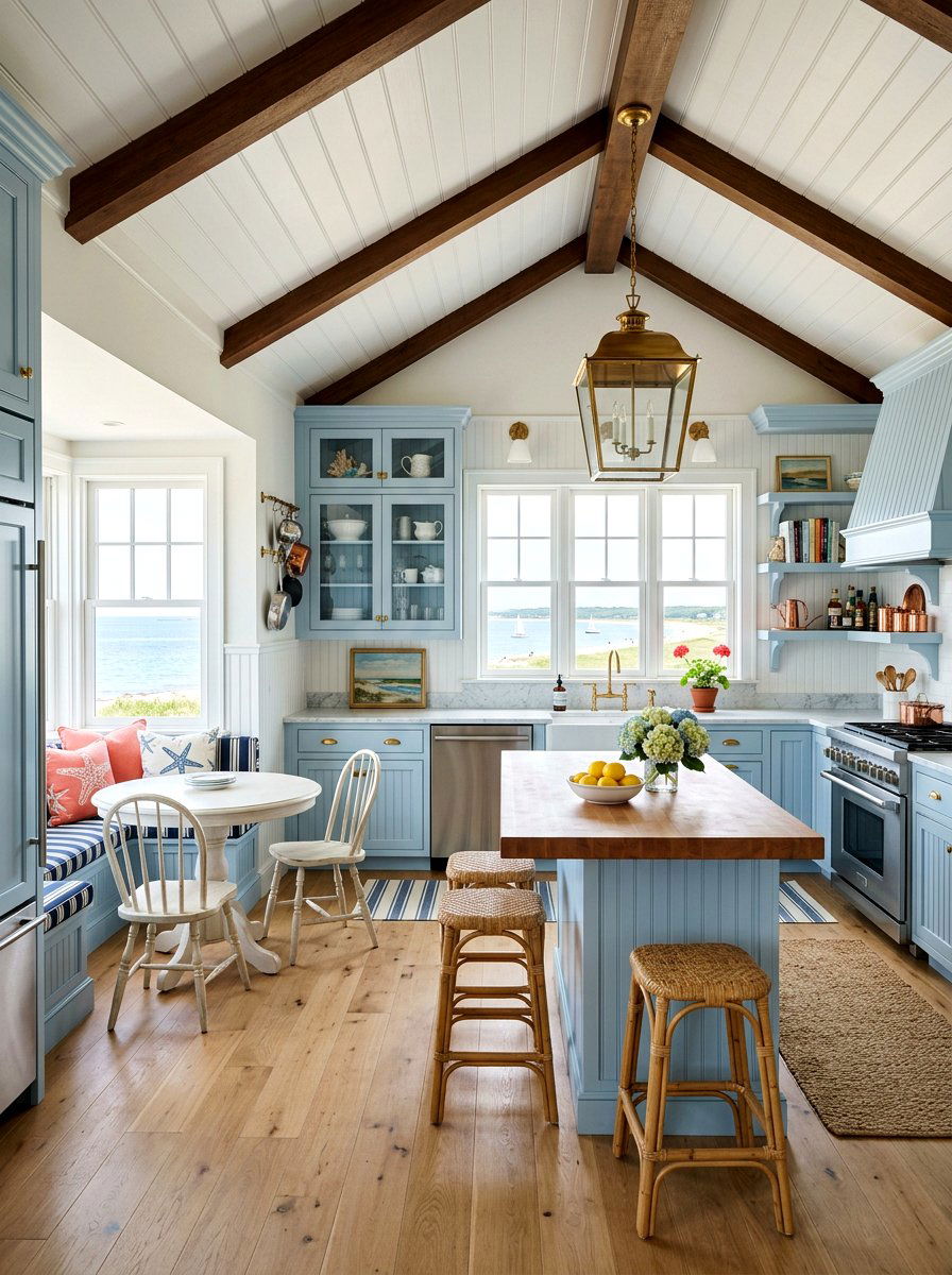 Cape Cod Coastal Kitchen - 30 coastal kitchen ideas