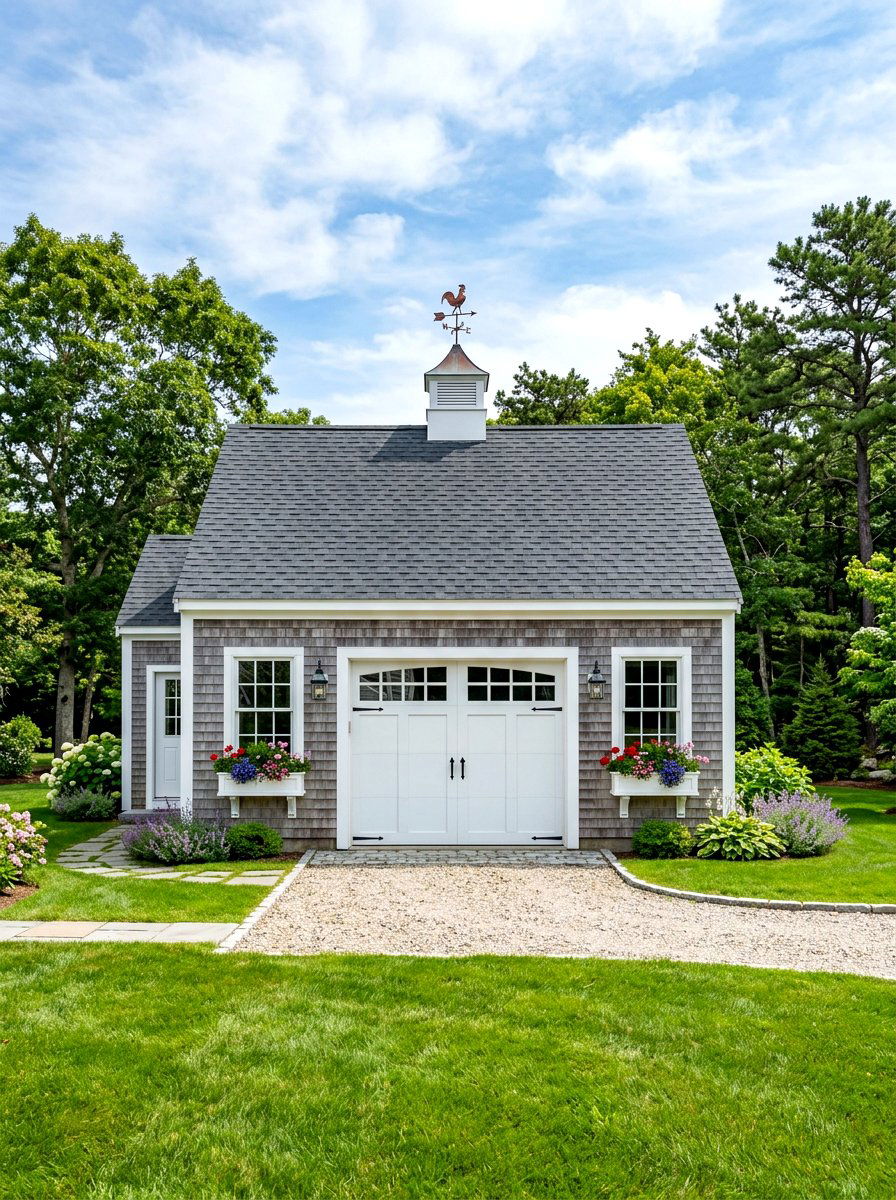 Cape Cod Detached Garage - 30 detached garage exterior ideas
