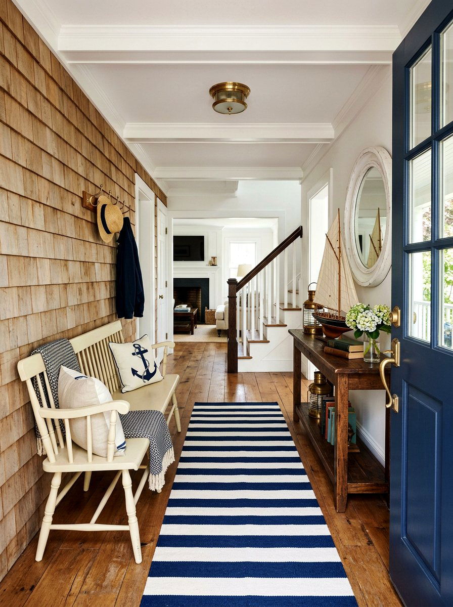 Cape Cod Entryway - 30 coastal entryway ideas