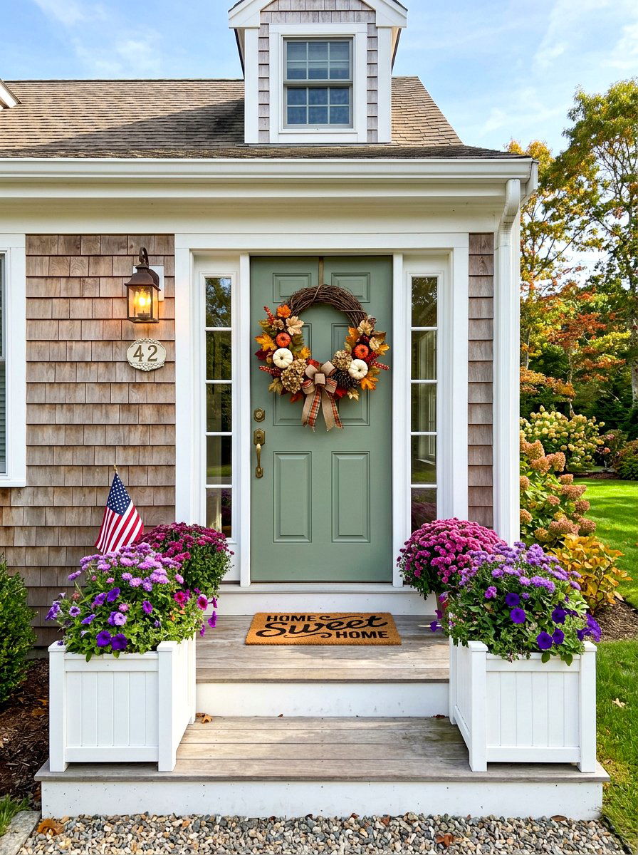 Cape Cod Front Door With Decor - 30 Cape Cod front door ideas