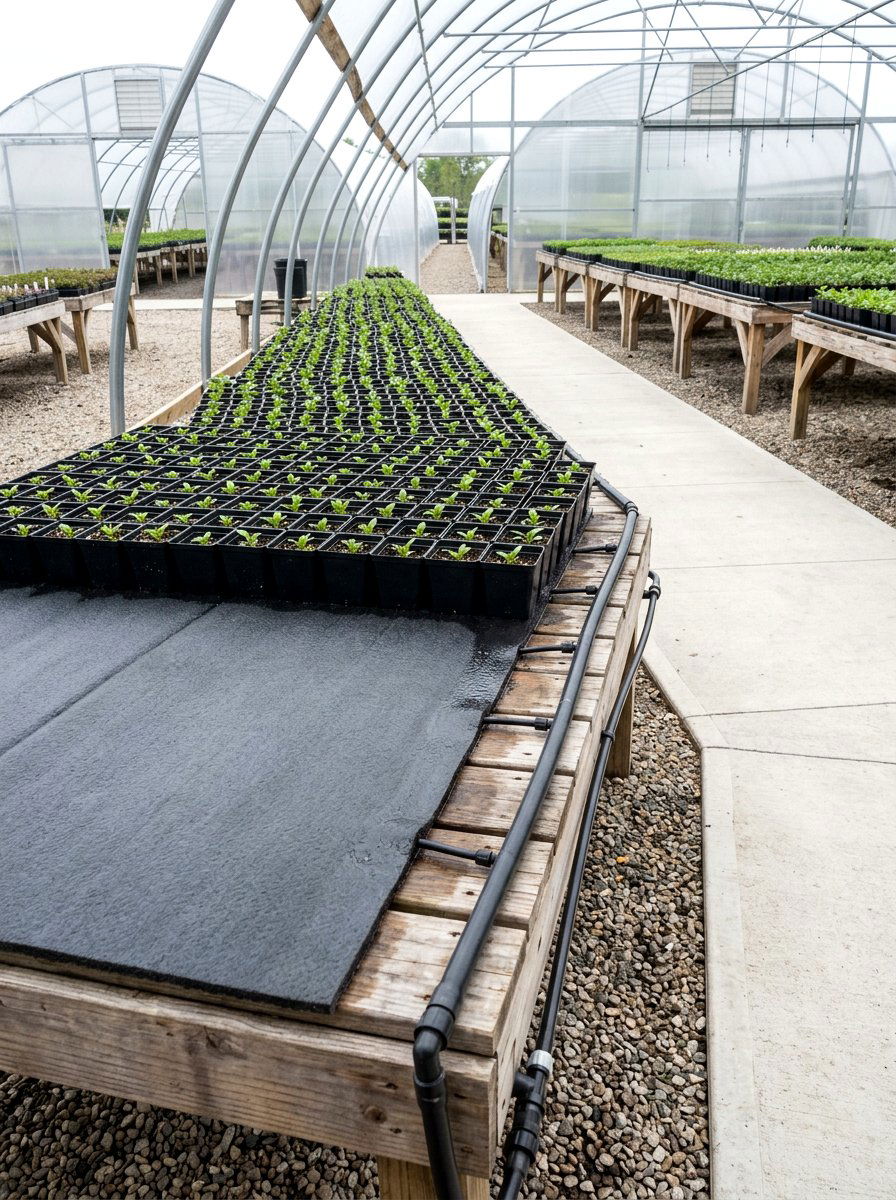 Capillary Mat Bench - 30 greenhouse propagation bench ideas