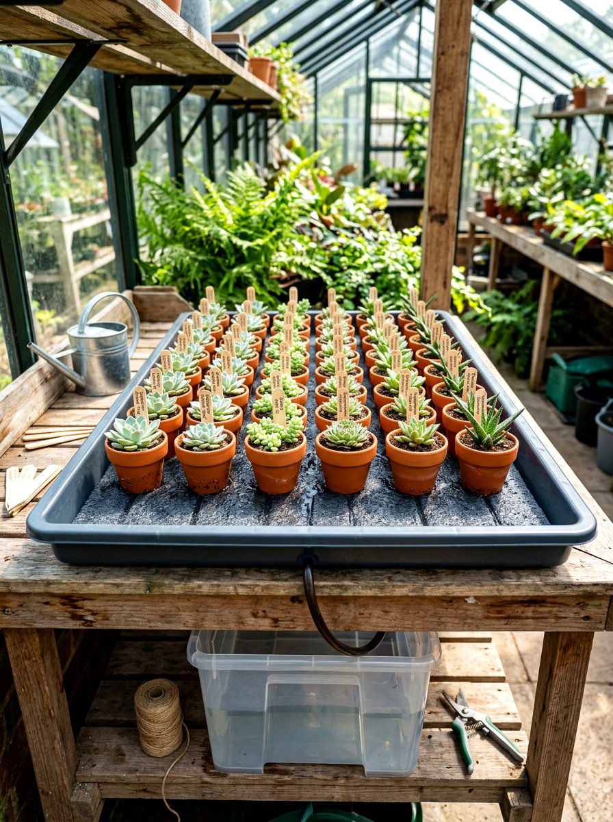 Capillary Matting Tray - 30 greenhouse watering ideas