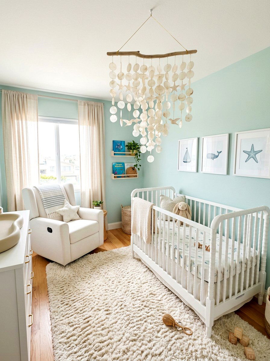 Capiz Shell Mobile - 30 shell decor ideas