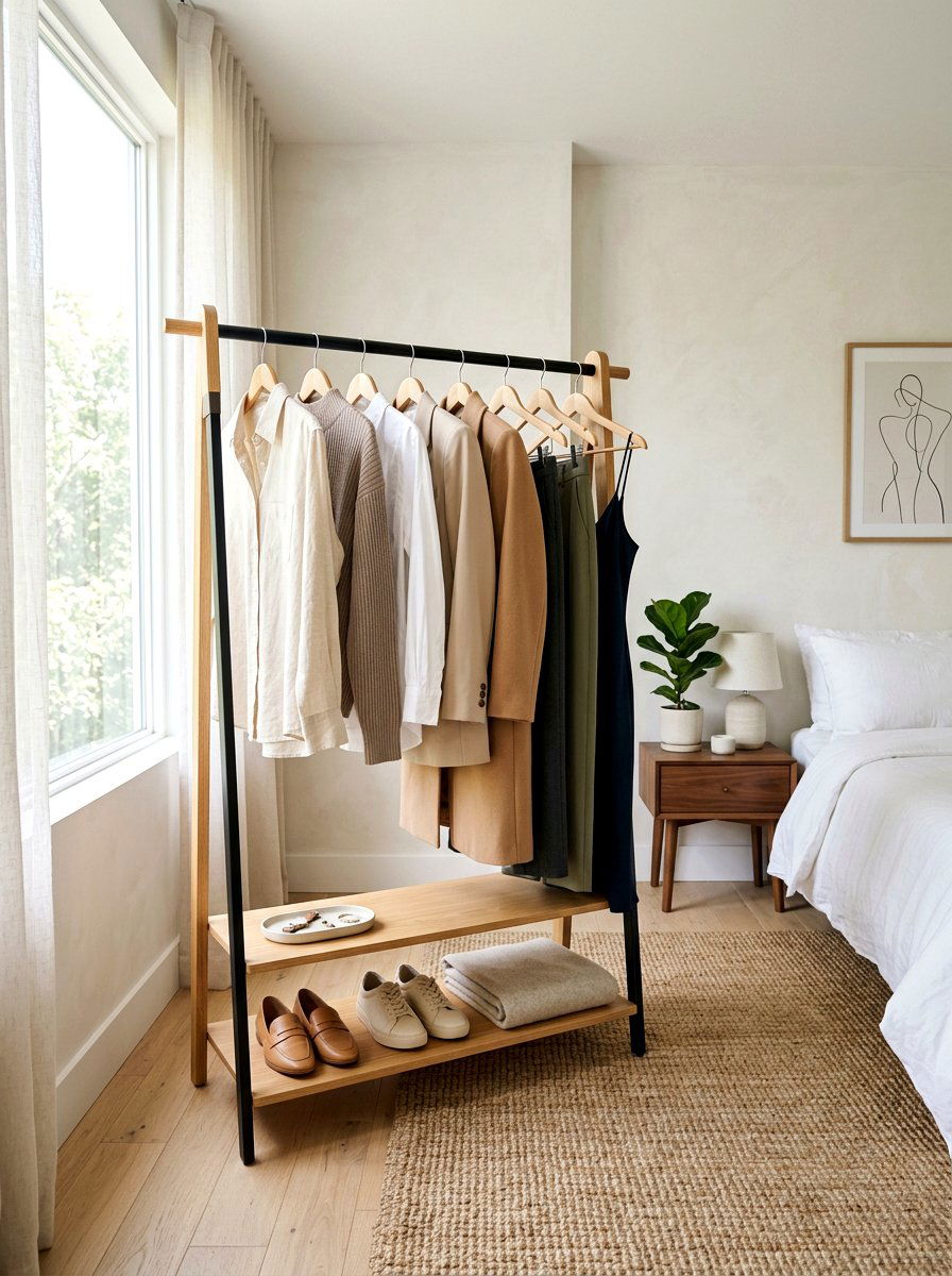 Capsule Wardrobe Display Setup - 30 open closet aesthetic ideas