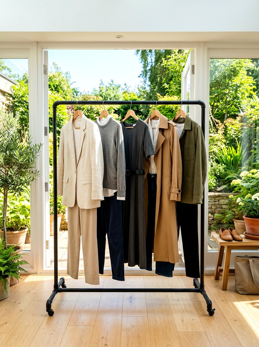Capsule Wardrobe Rack - 30 minimal closet organization ideas
