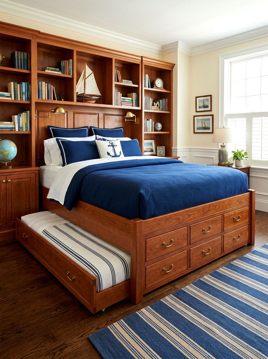 Captains Bed With Storage And Trundle - 30 trundle bed ideas