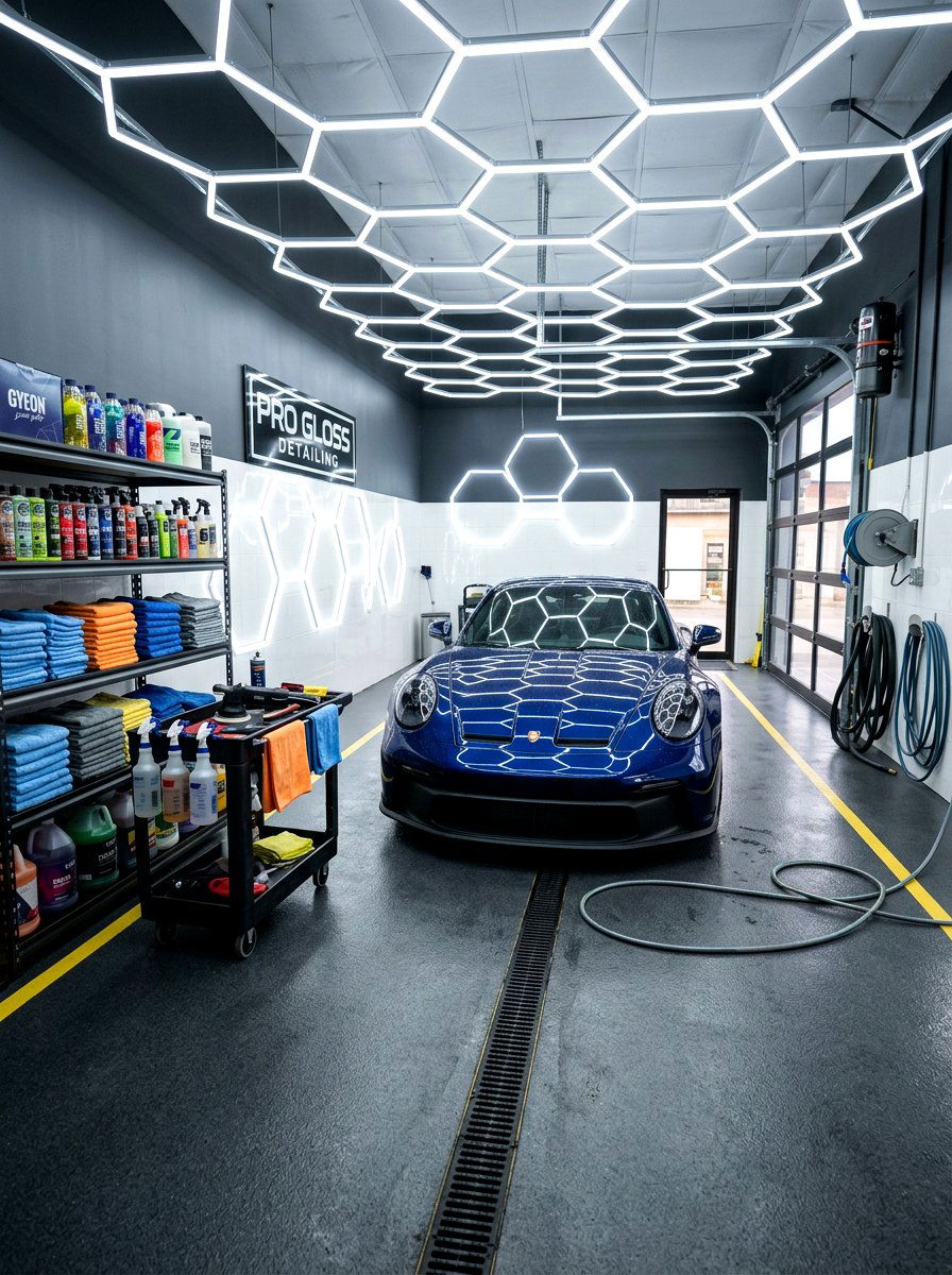 Car Detailing Bay Setup - 30 garage makeover ideas