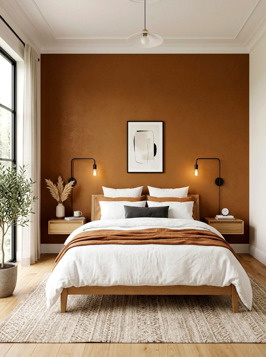 Caramel Accent Wall - 30 caramel decor ideas