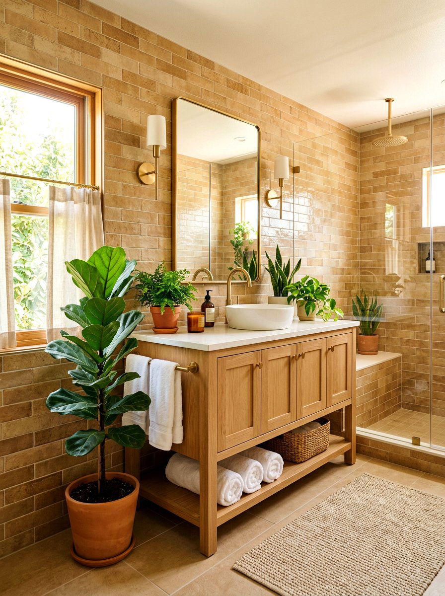 Caramel Bathroom - 30 caramel decor ideas
