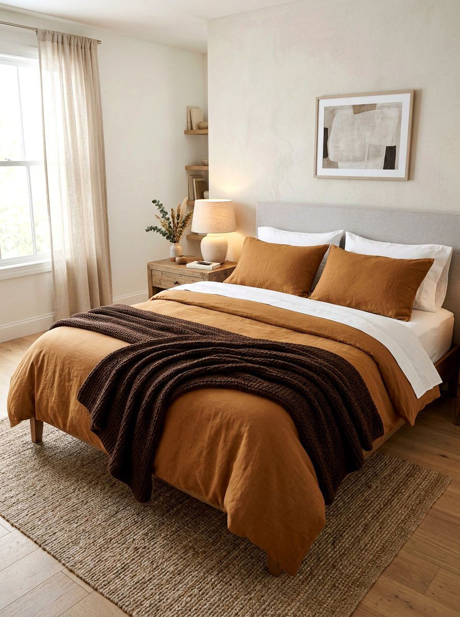 Caramel Bedding - 30 caramel decor ideas