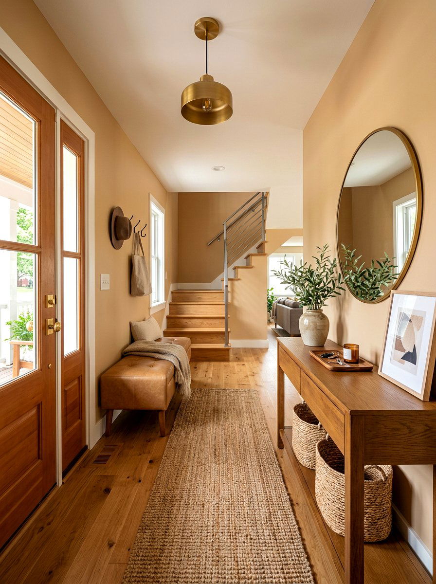 Caramel Entryway - 30 caramel decor ideas