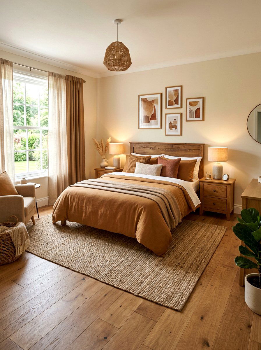Caramel Guest Room - 30 caramel decor ideas