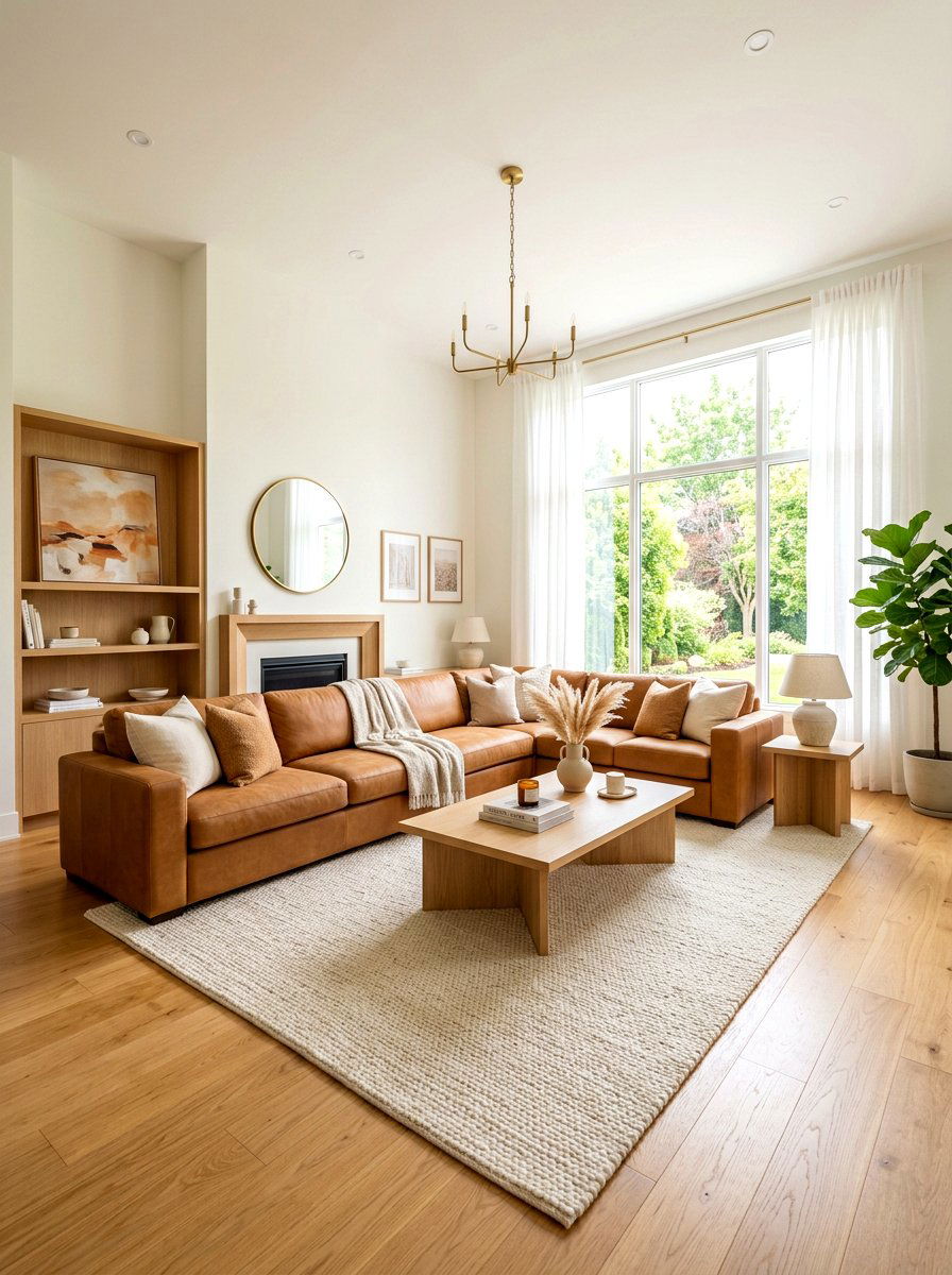 Caramel Living Room - 30 caramel decor ideas