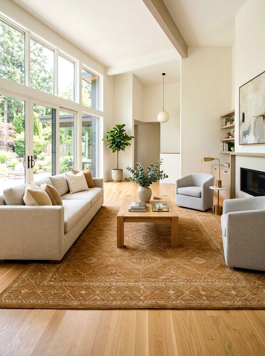 Caramel Rug - 30 caramel decor ideas