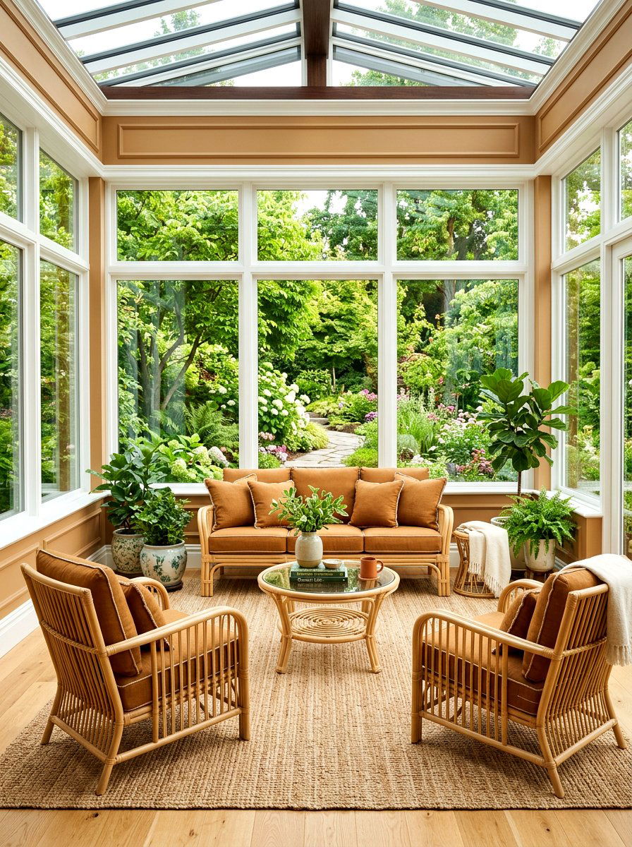 Caramel Sunroom - 30 caramel decor ideas