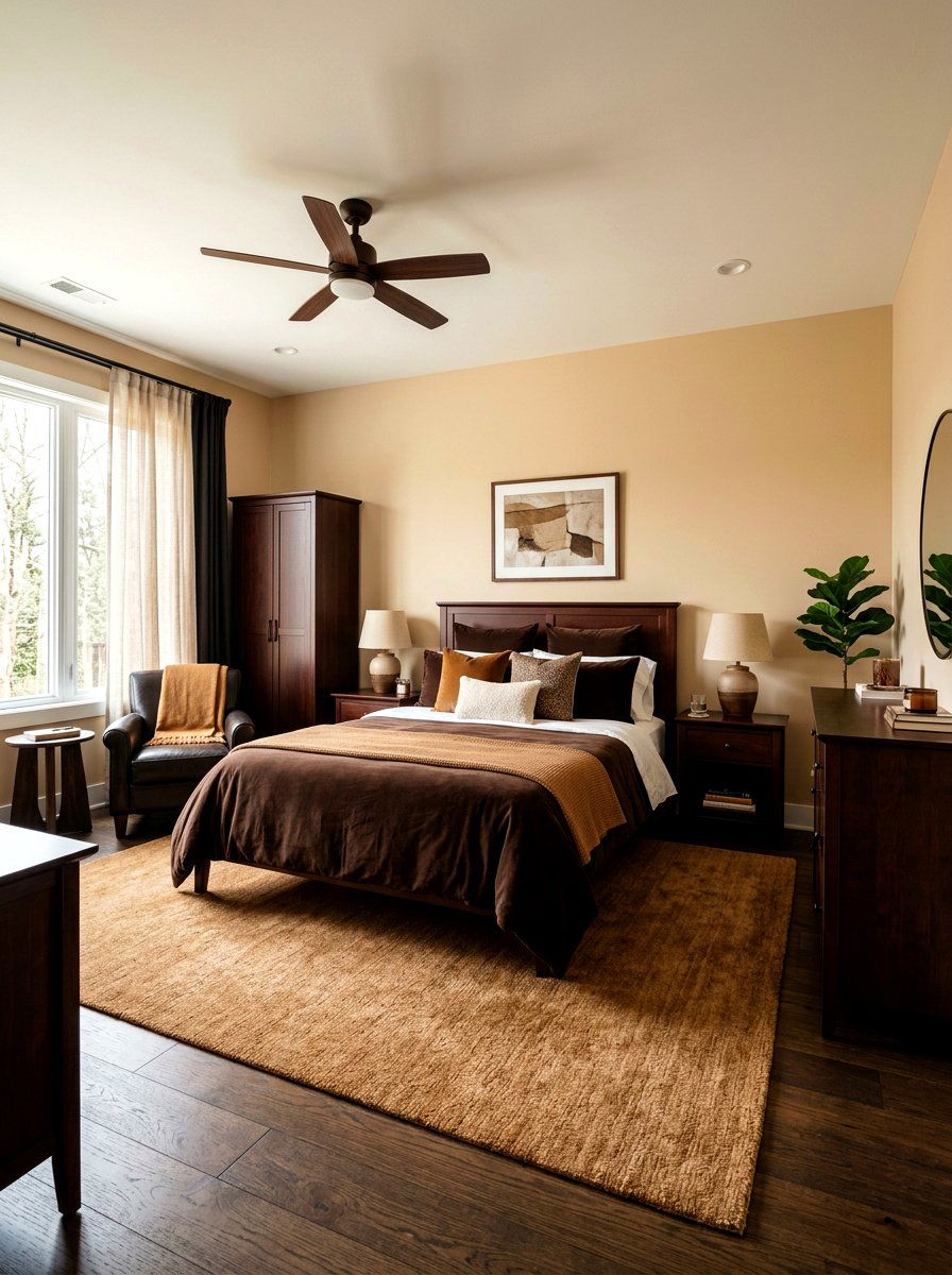 Caramel and chocolate brown bedroom - 30 warm caramel bedroom ideas