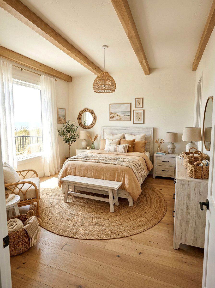 Caramel coastal style bedroom - 30 warm caramel bedroom ideas
