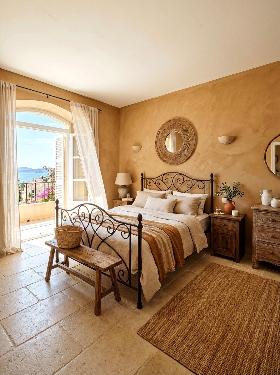 Caramel mediterranean style bedroom - 30 warm caramel bedroom ideas
