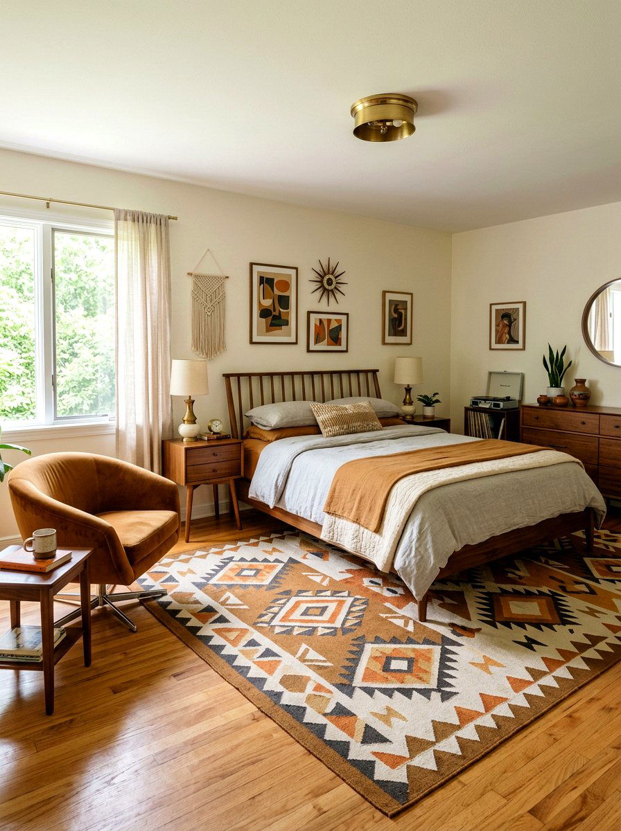 Caramel mid century modern bedroom - 30 warm caramel bedroom ideas