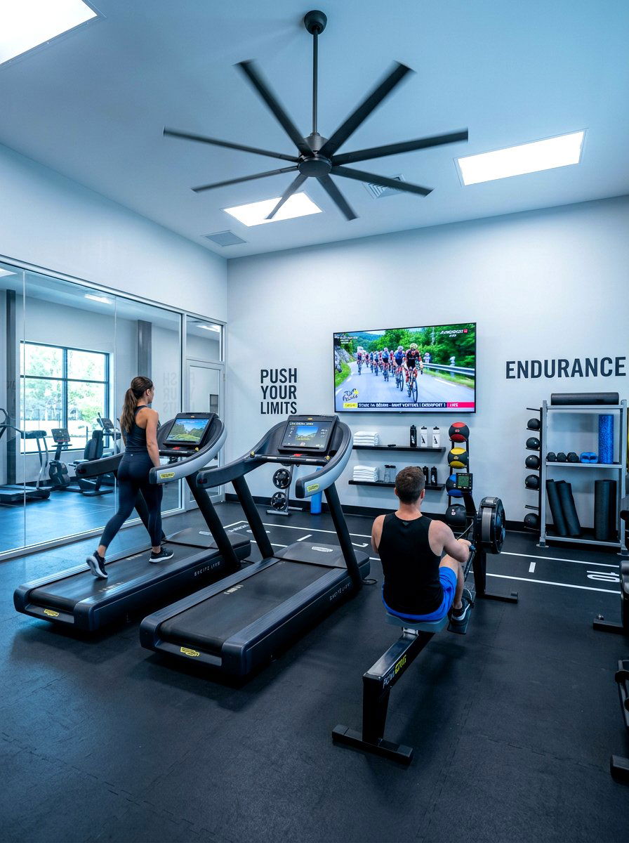 Cardio gym - 30 home gym ideas