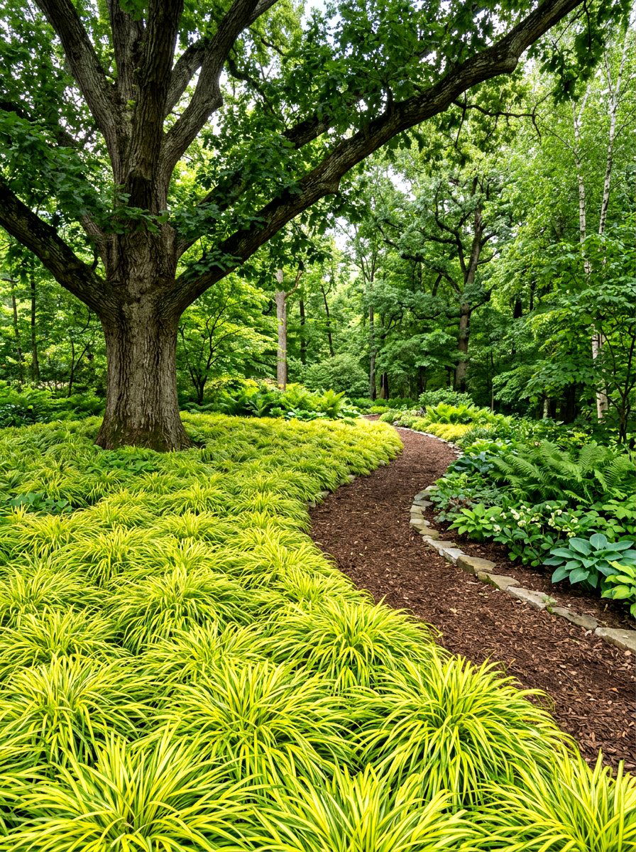 Carex Sedge Groundcover - 30 ornamental grass garden ideas