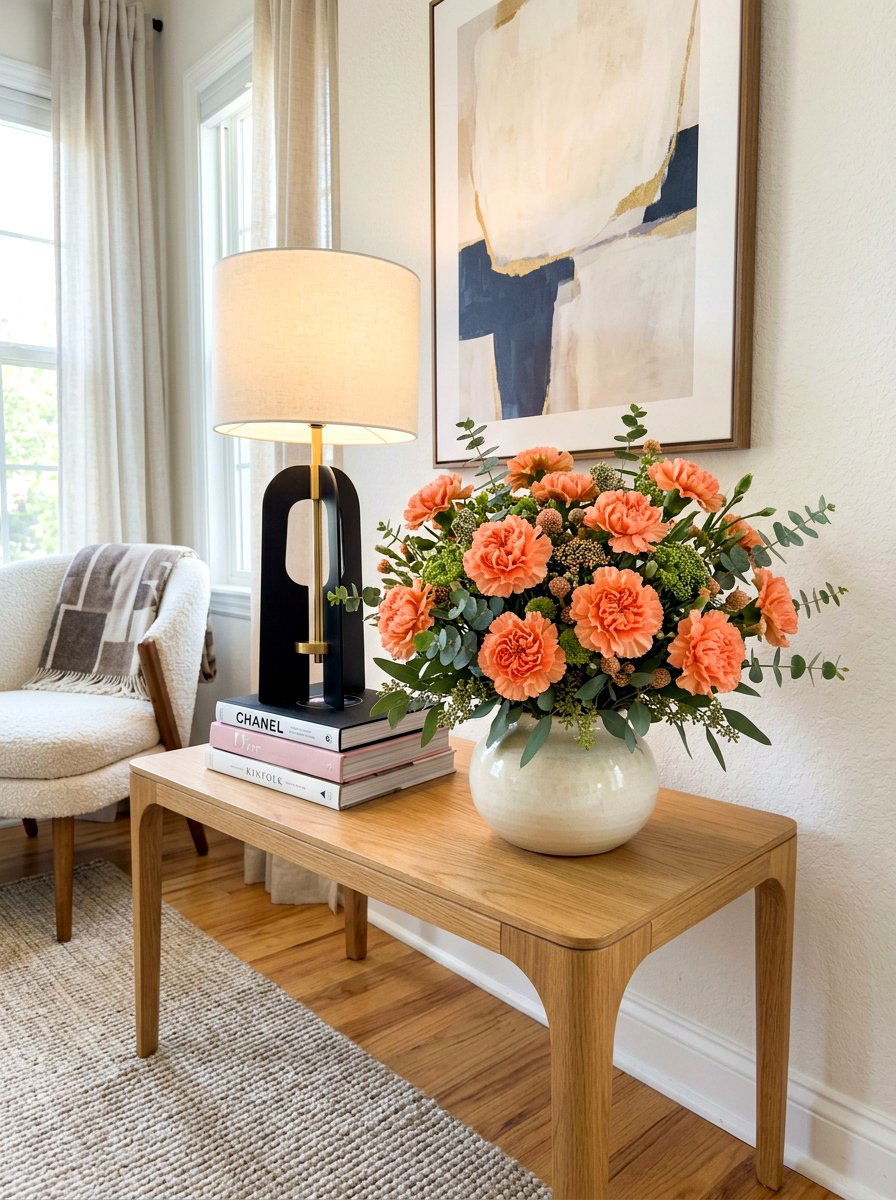 Carnation Flower Arrangement - 30 floral centerpiece ideas