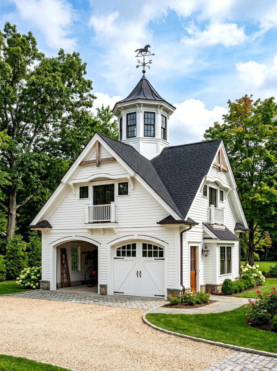 Carriage House With Cupola - 30 carriage house exterior ideas aesthetic