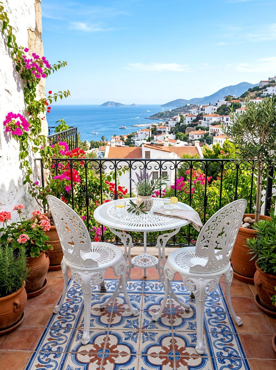 Cast Aluminum Bistro Set - 30 metal patio furniture ideas