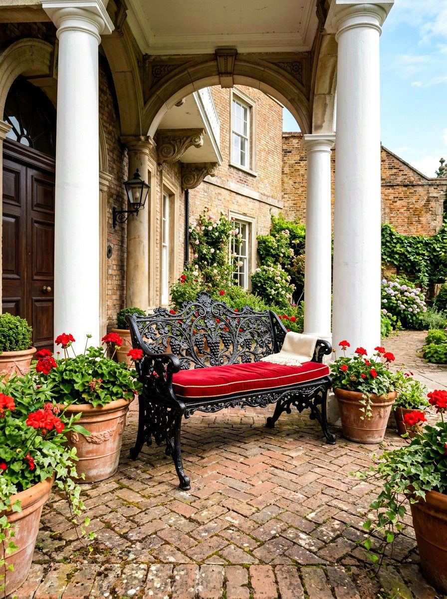 Cast Iron Bench - 30 porch furniture ideas