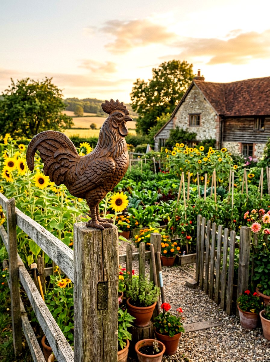 Cast Iron Farm Animal - 30 garden statue ideas