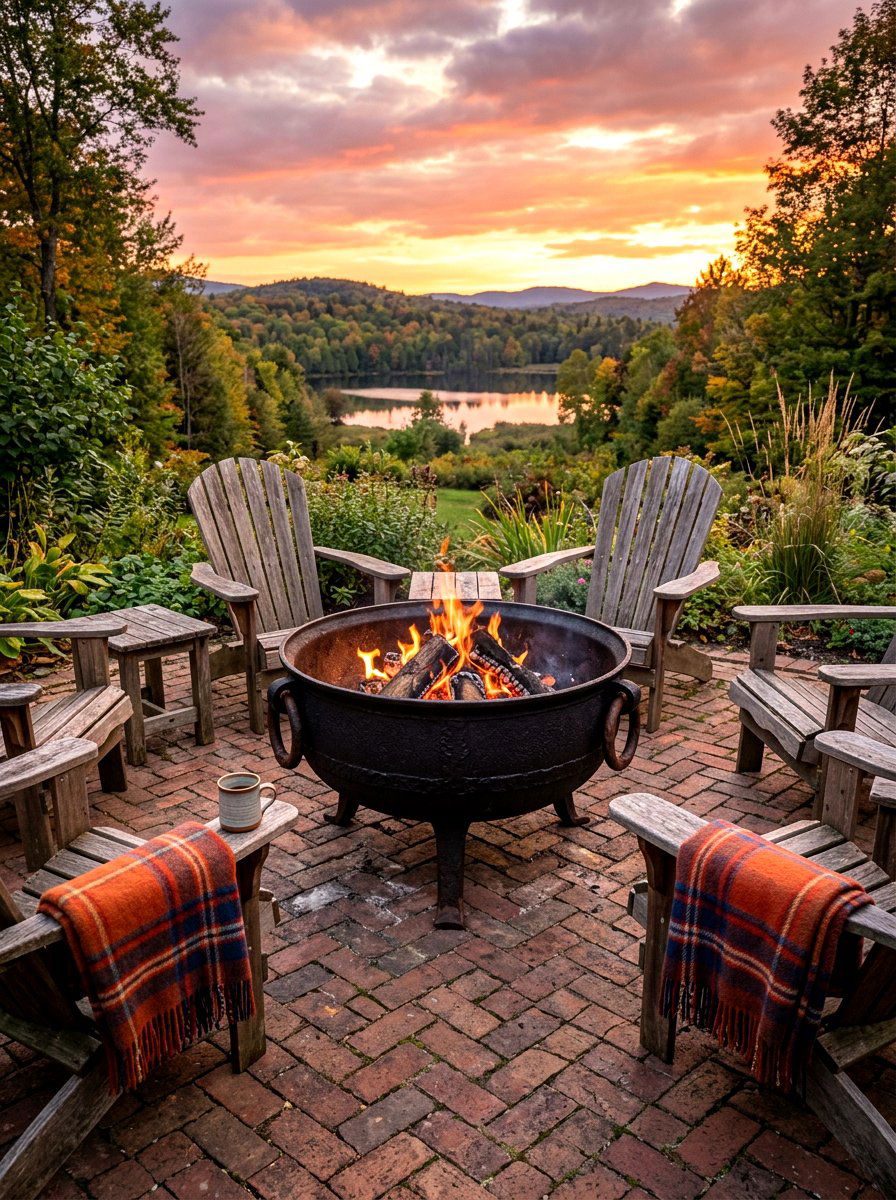 Cast Iron Fire Bowl - 30 portable fire pit ideas