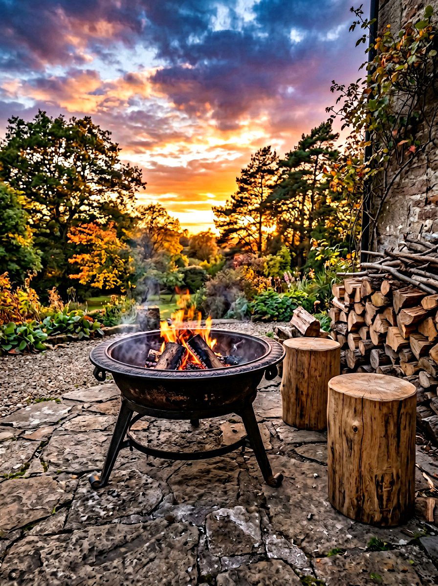 Cast Iron Fire Pit - 30 backyard fire pit ideas