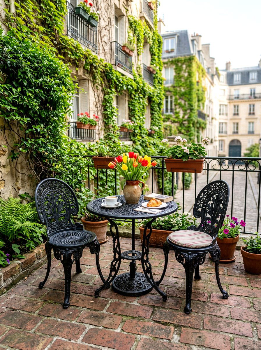 Cast aluminum bistro set - 30 deck lounge furniture ideas
