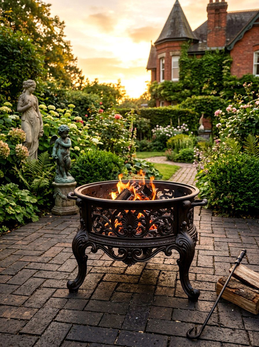 Cast iron fire pit - 30 round fire pit ideas