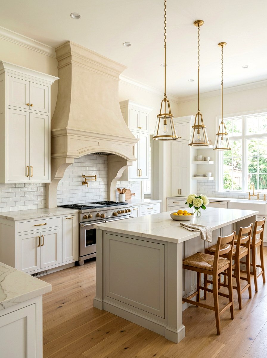 Cast stone range hood - 30 stone hood kitchen ideas