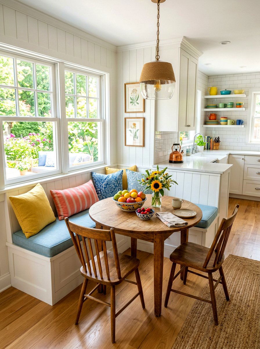 Casual Kitchen Nook Hosting - 30 Thanksgiving hosting room ideas