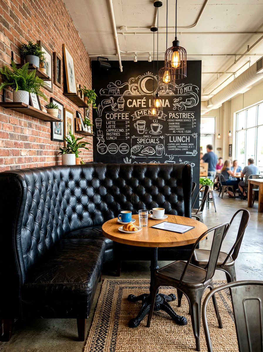 Casual cafe seating - 30 banquette seating ideas