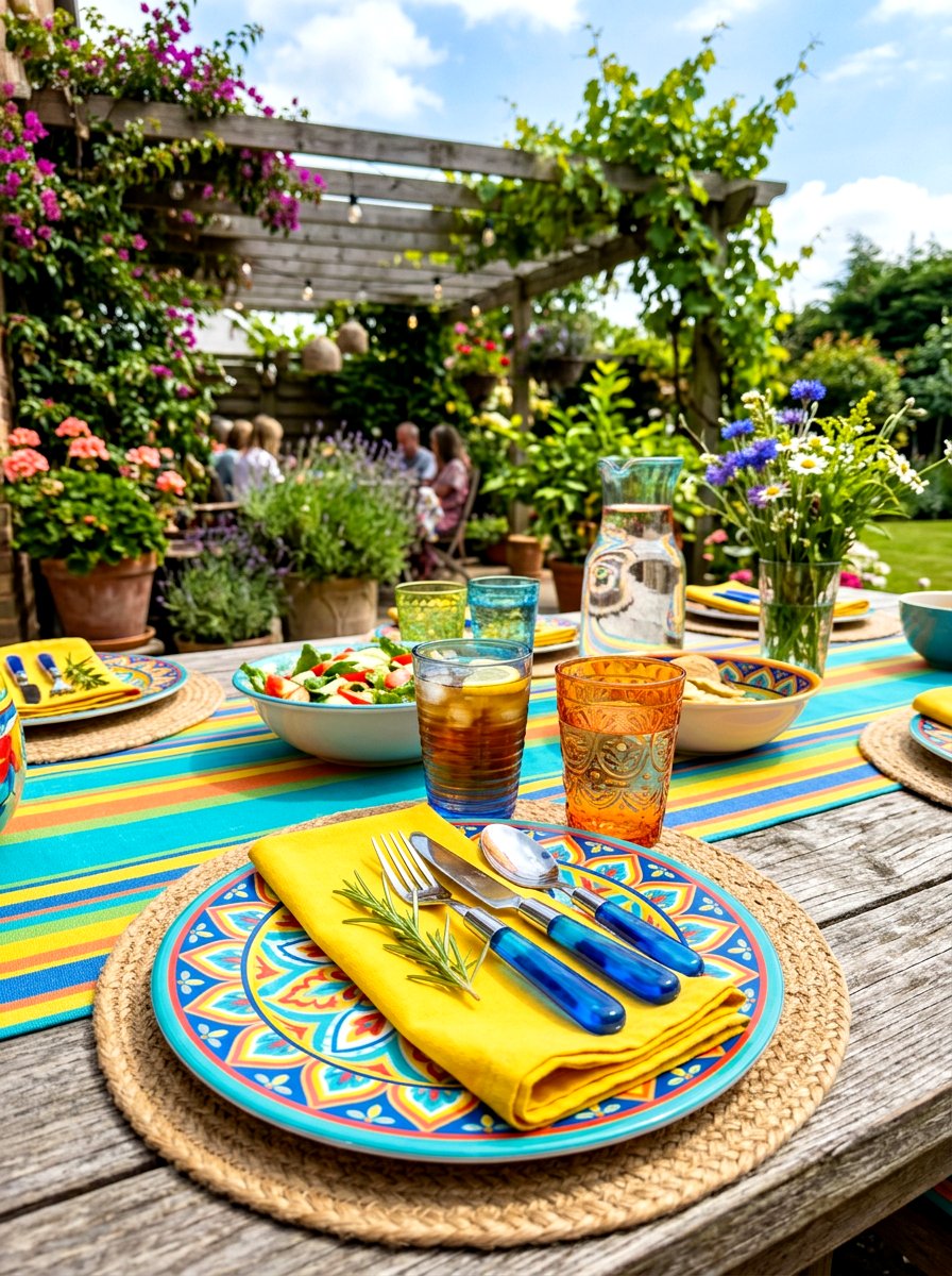 Casual outdoor place setting - 30 place setting ideas