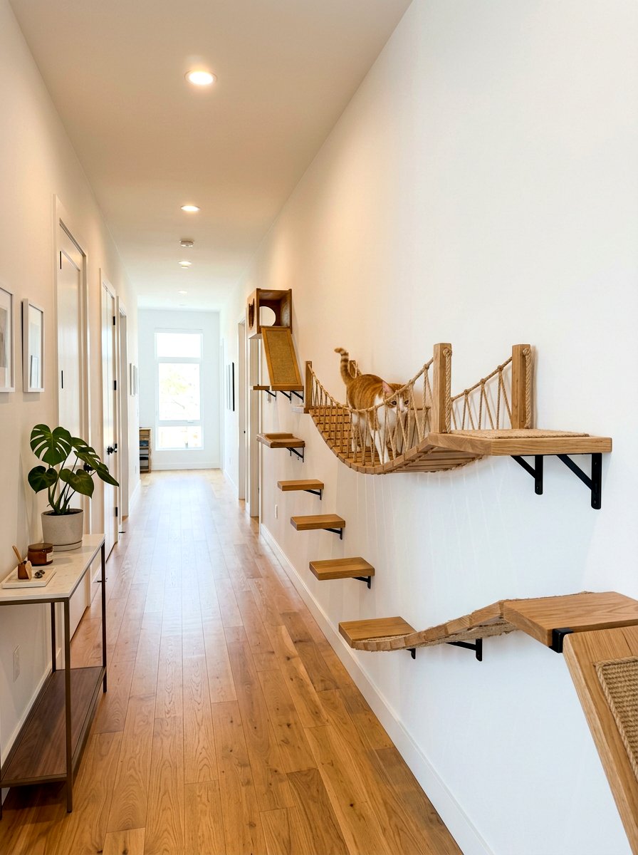 Cat Bridge Wall Walkway System - 30 cat shelf wall ideas