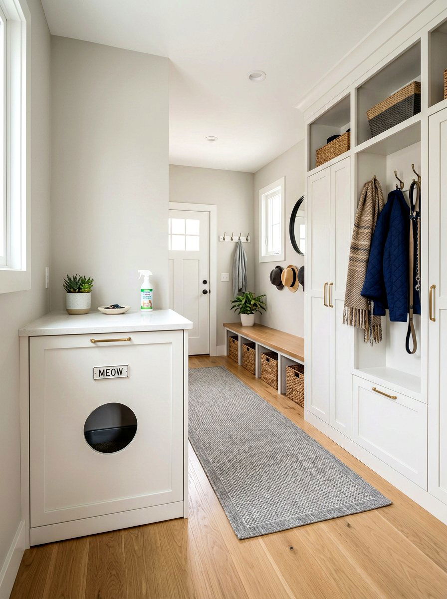 Cat Litter Box Enclosure Mudroom - 30 pet friendly mudroom ideas