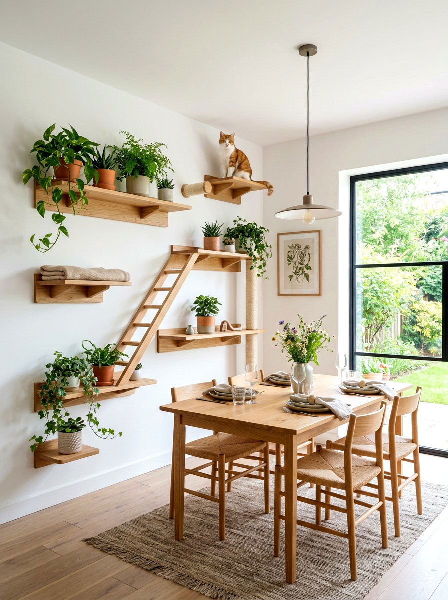 Cat Wall Planer Shelf Combo - 30 cat shelf wall ideas