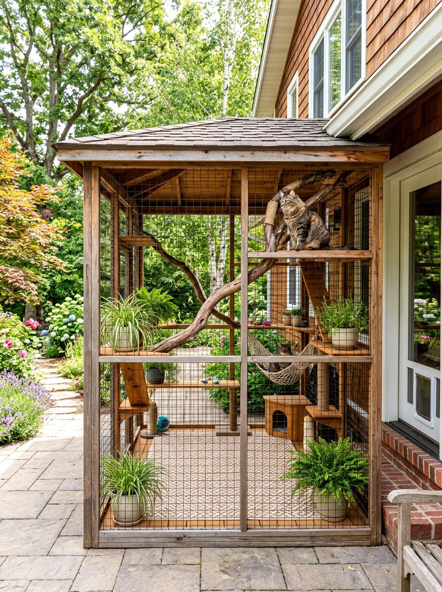 Catio Enclosed Patio - 30 cat room ideas
