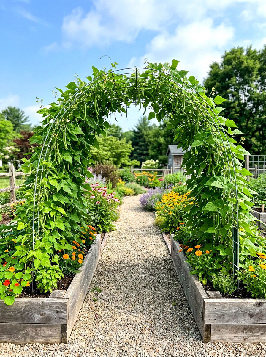 Cattle Panel Arch Trellis - 30 raised bed trellis ideas
