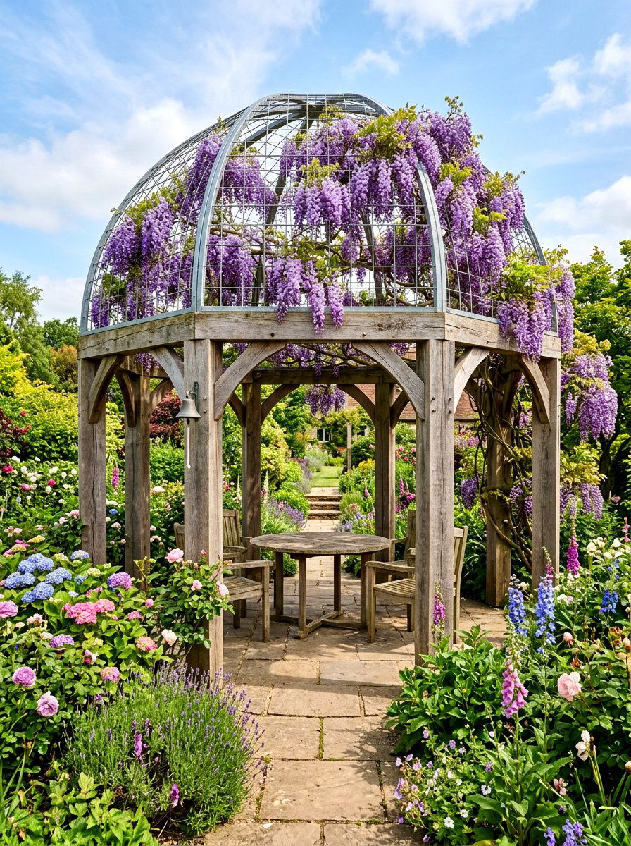 Cattle Panel Gazebo - 30 budget gazebo ideas