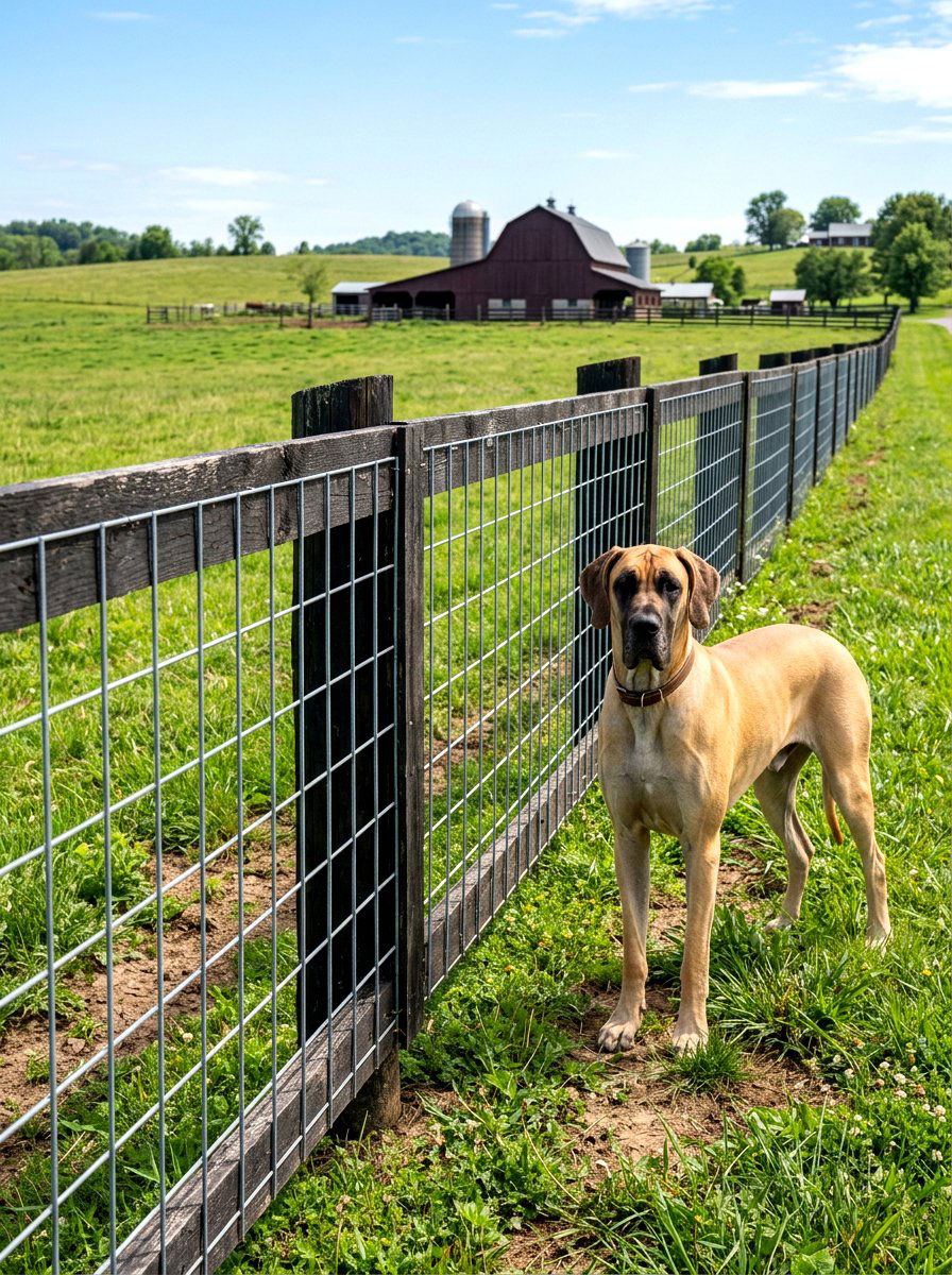 Cattle Panel Ranch Perimeter - 30 dog fence ideas