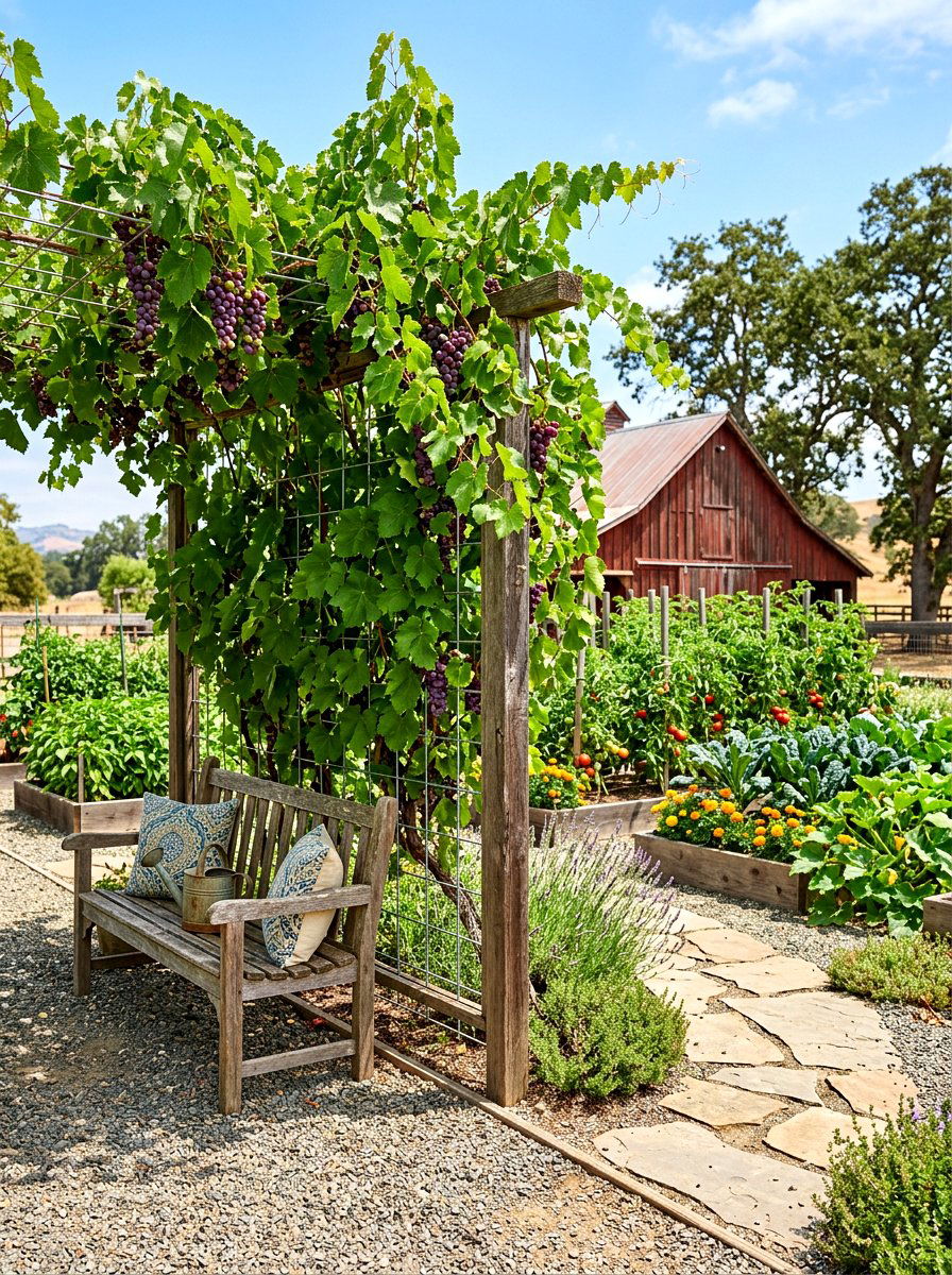 Cattle Panel Trellis Screen - 30 patio corner screen ideas