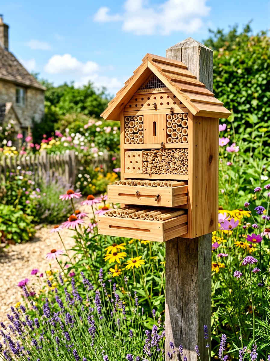 Cedar Bee Hotel - 30 insect hotel ideas