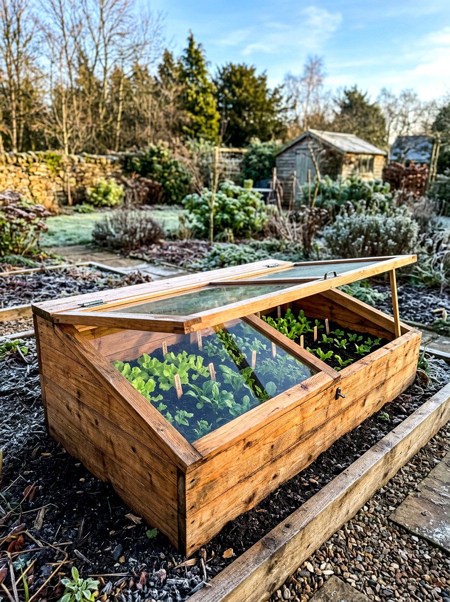 Cedar Cold Frame - 30 year round garden ideas